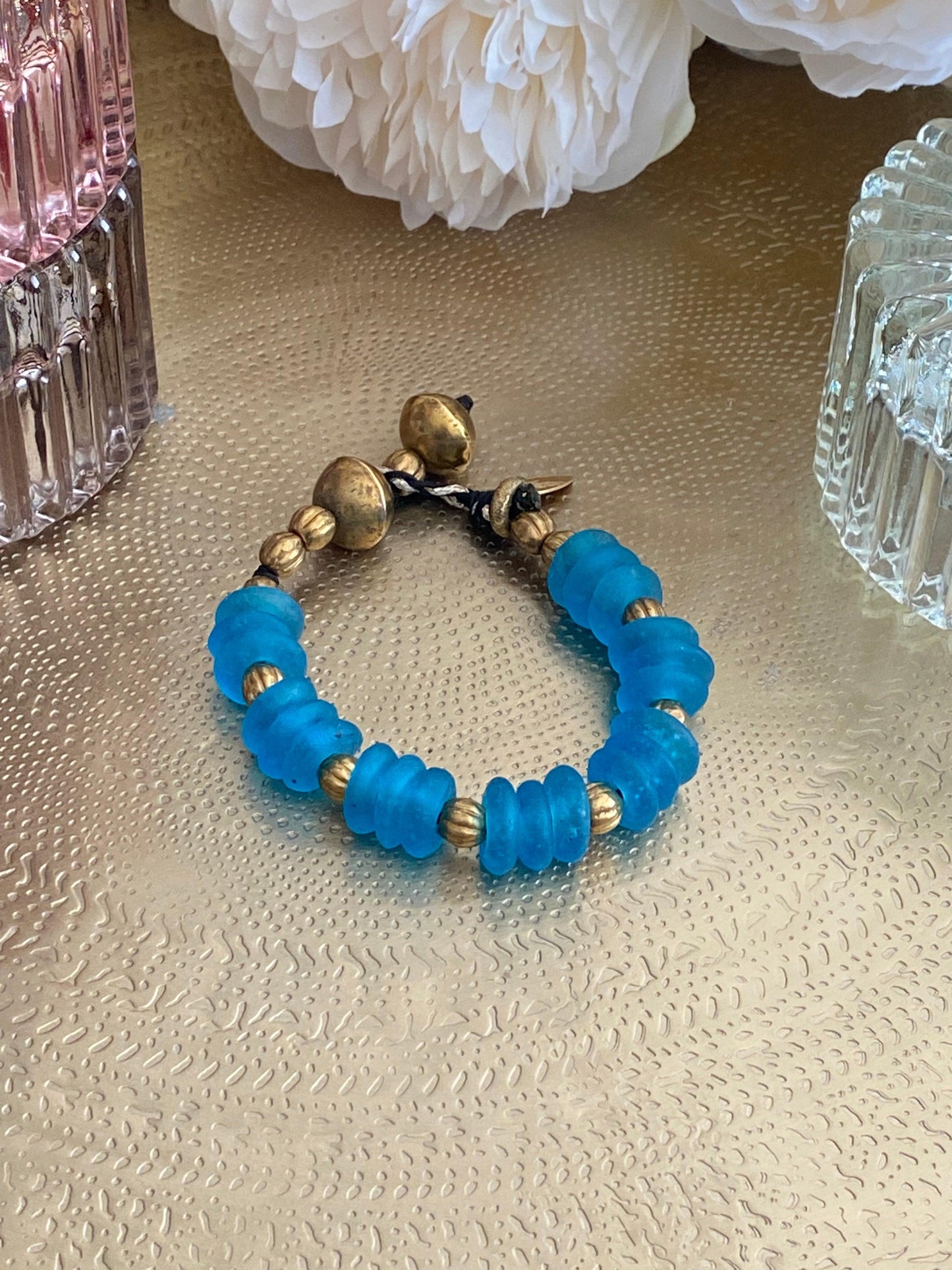 BRACELET "ALEXANDRIE" - Bleu lagon Lèse-Majesté