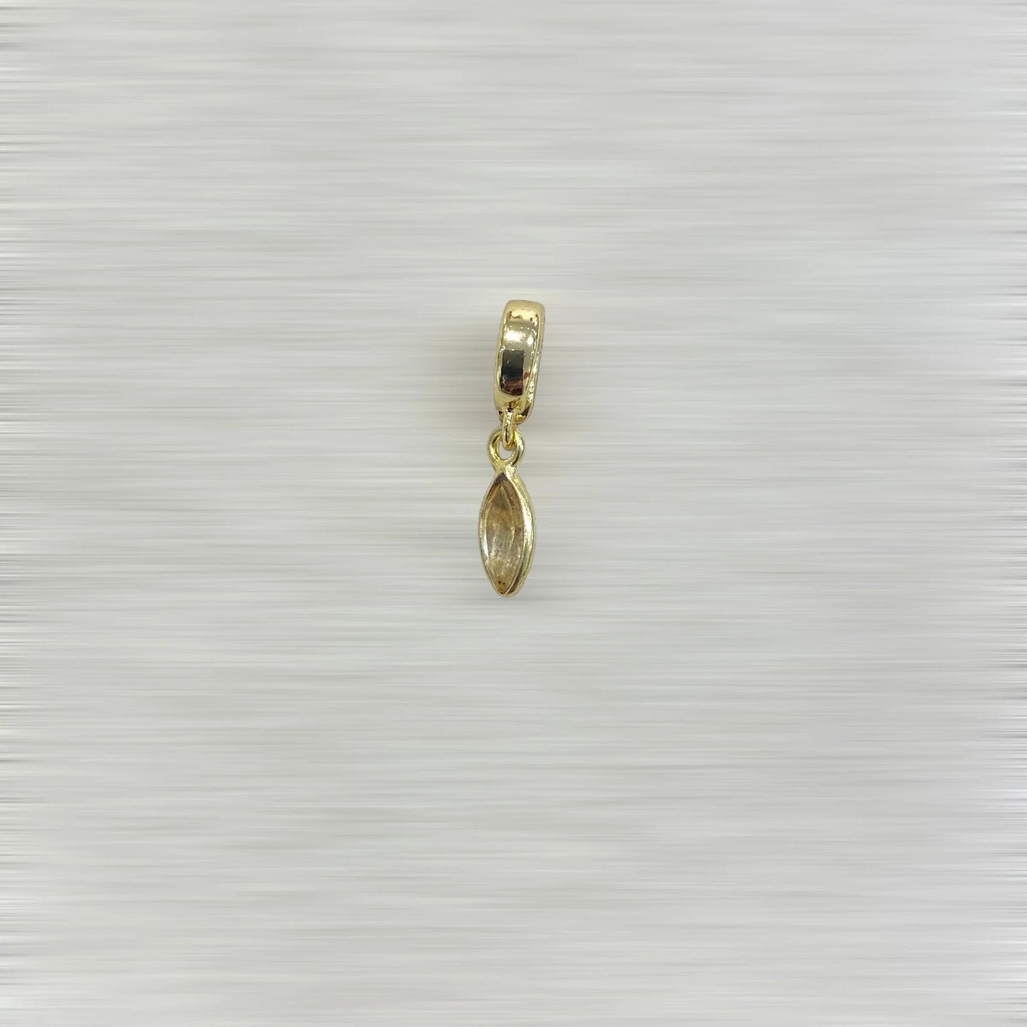 AMULETTE AURA Topaze – 1 CM (Plaqué or) LÈSE-MAJESTÉ