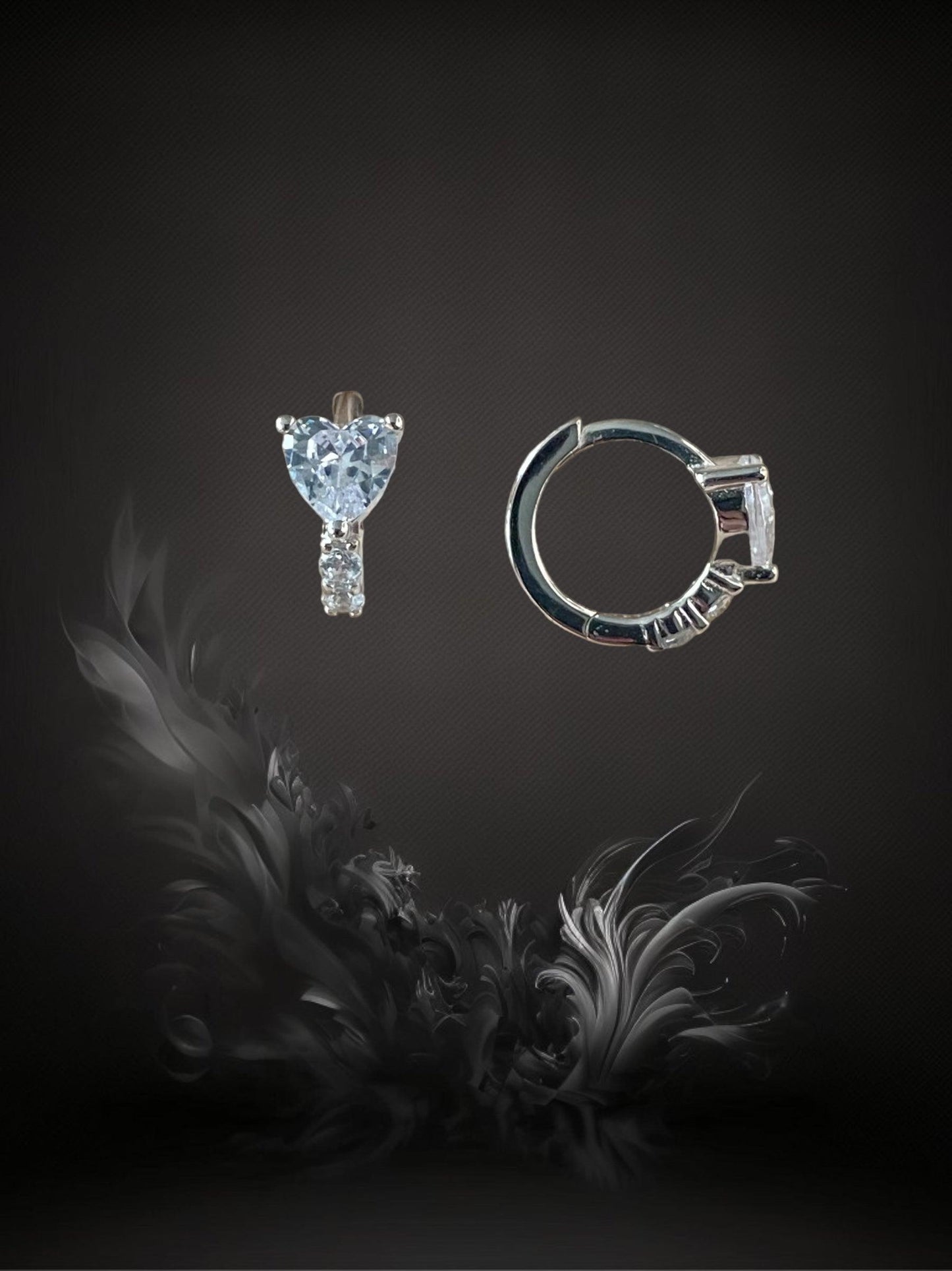 MINI CREOLE "TRUE LOVE" - Argent - white LESE-MAJESTE