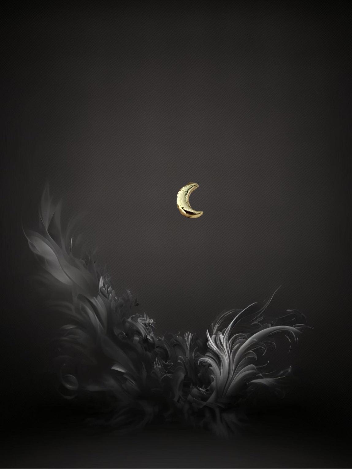 PUCE "2 THE MOON" - Argent plaqué or LESE-MAJESTE