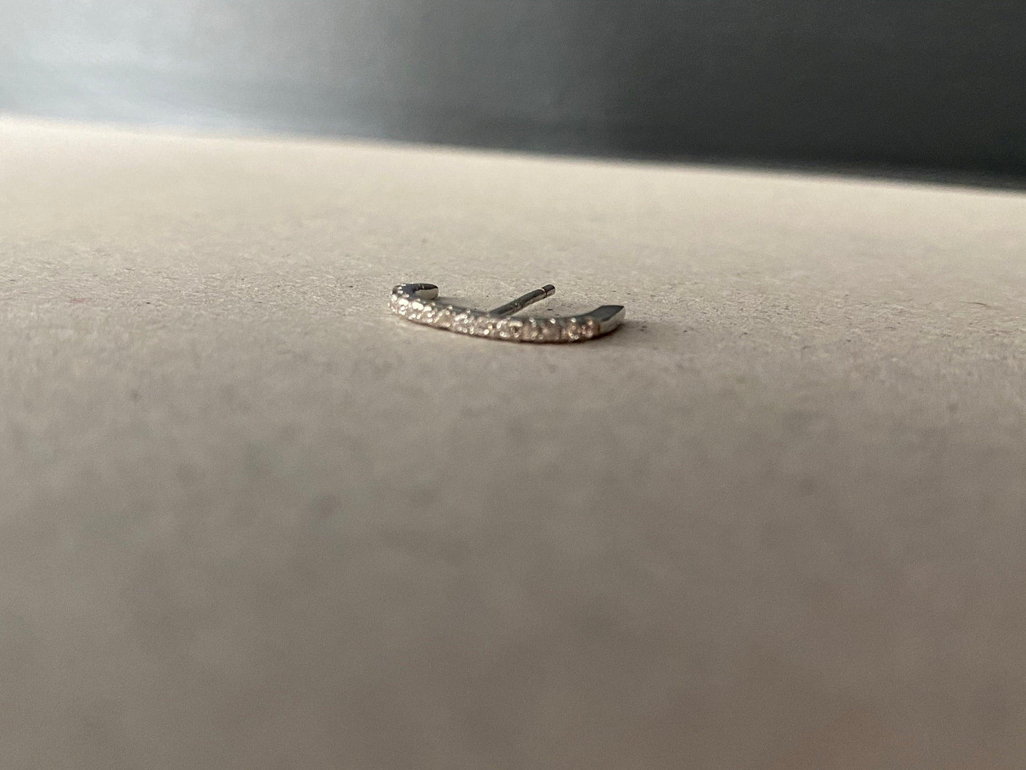 PUCE Segment pavé - Argent ROSE MARIE