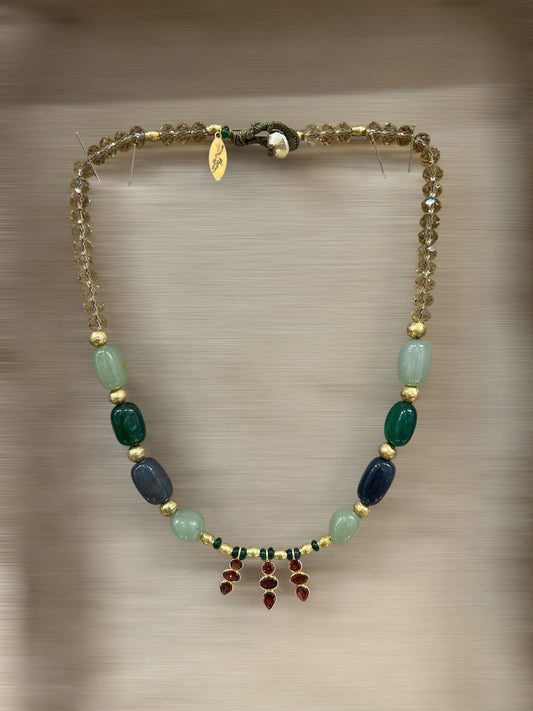 TANIT – CHAMPAGNE / VERT D'EAU / VERT FONCÉ / GRIS LÈSE-MAJESTÉ