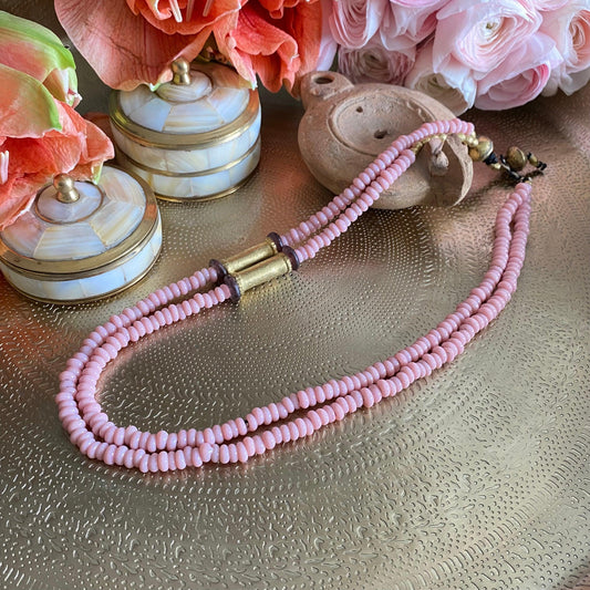 COLLIER" PETRA" - Rose et Violet Lèse-Majesté