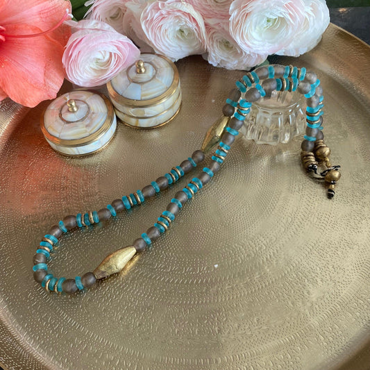 COLLIER "BYZANCE" - Grand - Turquoise Lèse-Majesté