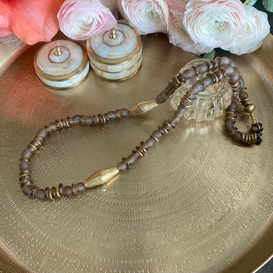 COLLIER "BYZANCE" - Grand - Sable Lèse-Majesté