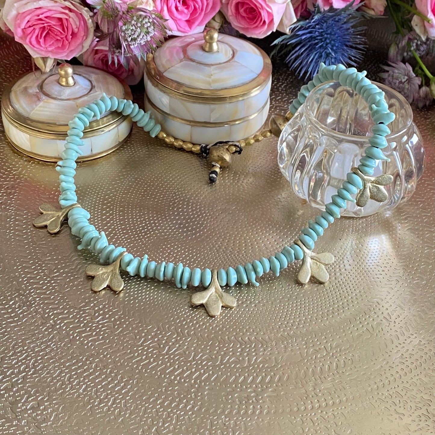 COLLIER" MALTE" - Vert Céladon Lèse-Majesté