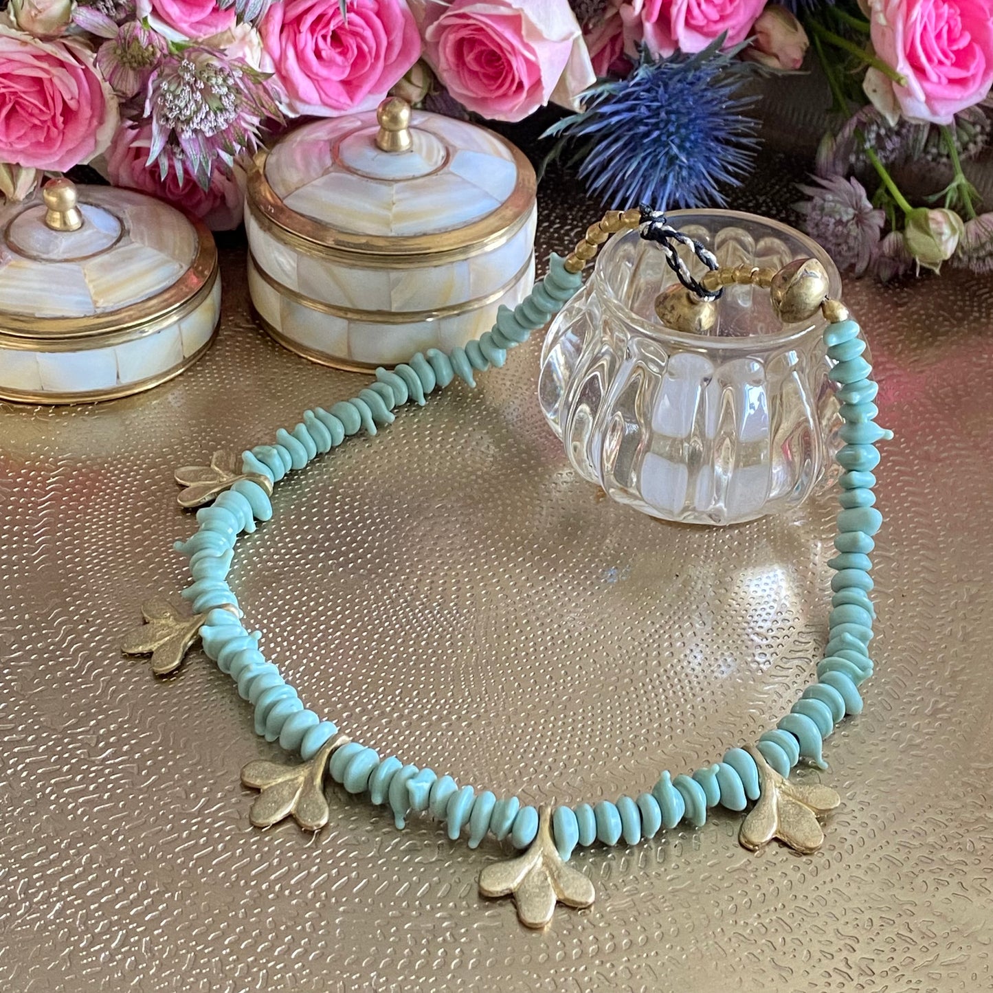 COLLIER" MALTE" - Vert Céladon Lèse-Majesté