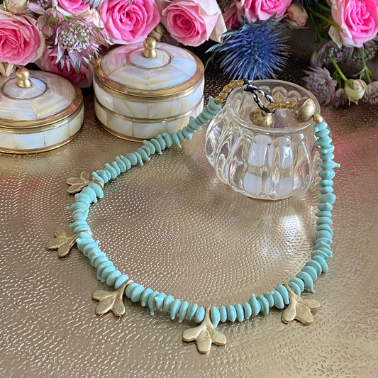 COLLIER" MALTE" - Vert Céladon Lèse-Majesté