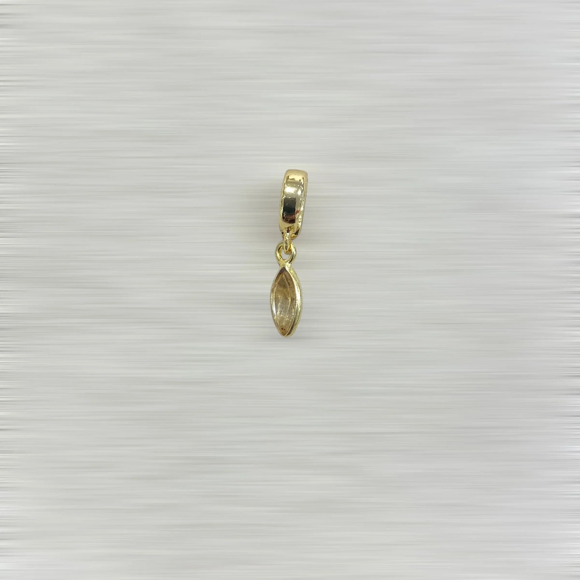 AMULETTE AURA Topaze – 1 CM (Plaqué or) LÈSE-MAJESTÉ