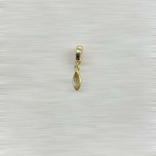 AMULETTE AURA Topaze – 1 CM (Plaqué or) LÈSE-MAJESTÉ