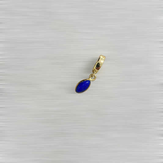 AMULETTE AURA Lapis-lazuli – 1 CM (Plaqué or) LÈSE-MAJESTÉ