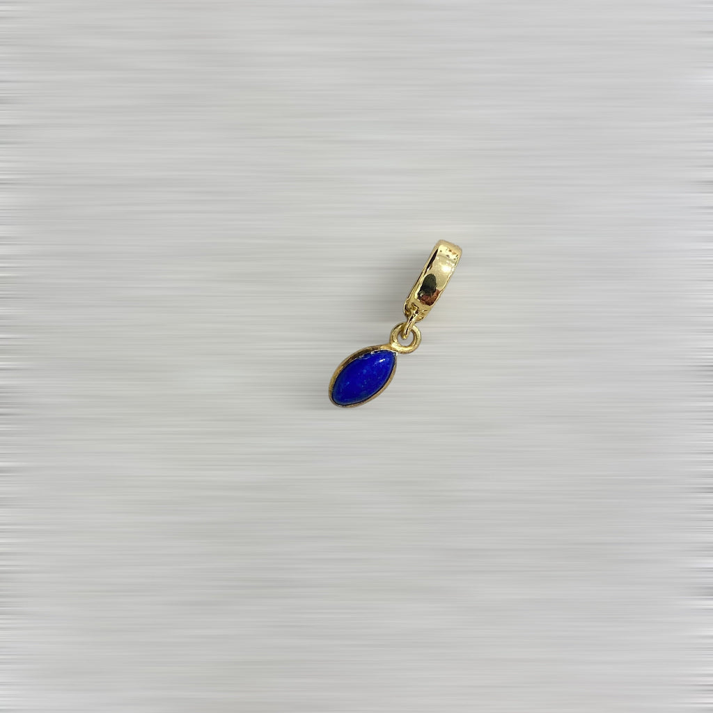 AMULETTE AURA LAPIS-LAZULI – 1 CM (Plaqué or) LÈSE-MAJESTÉ