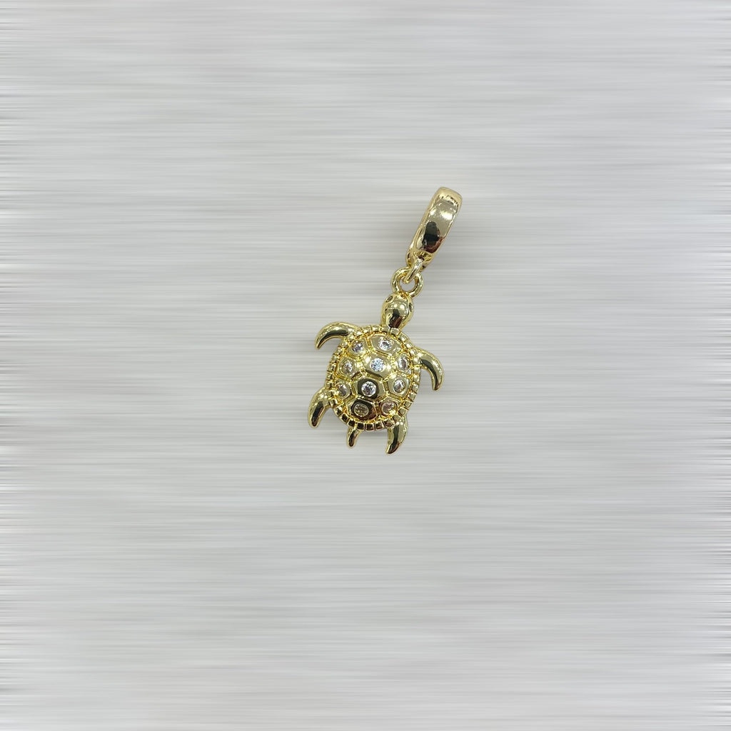 AMULETTE TORTUE (doré / 2,5 cm) Lèse-Majesté