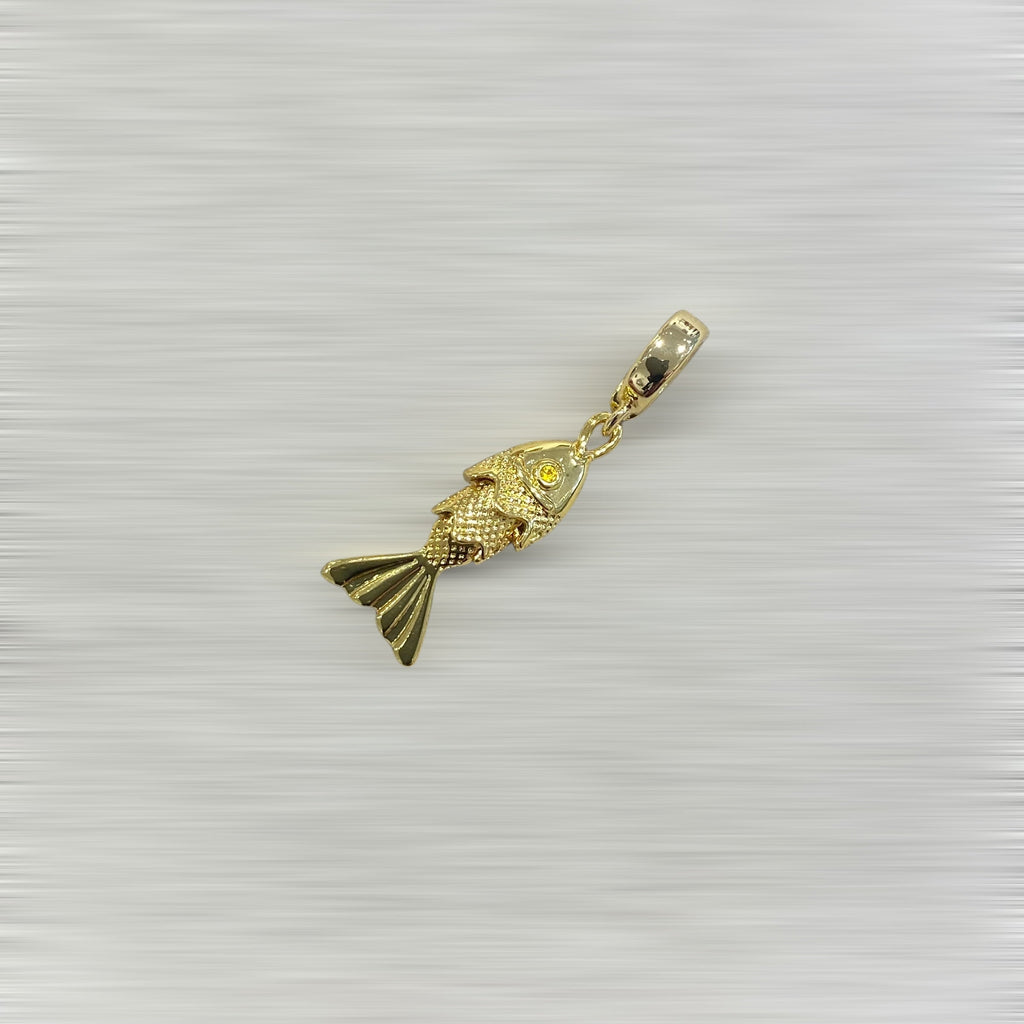 AMULETTE POISSON LIBERTÉ (doré / petit 3 cm) Lèse-Majesté