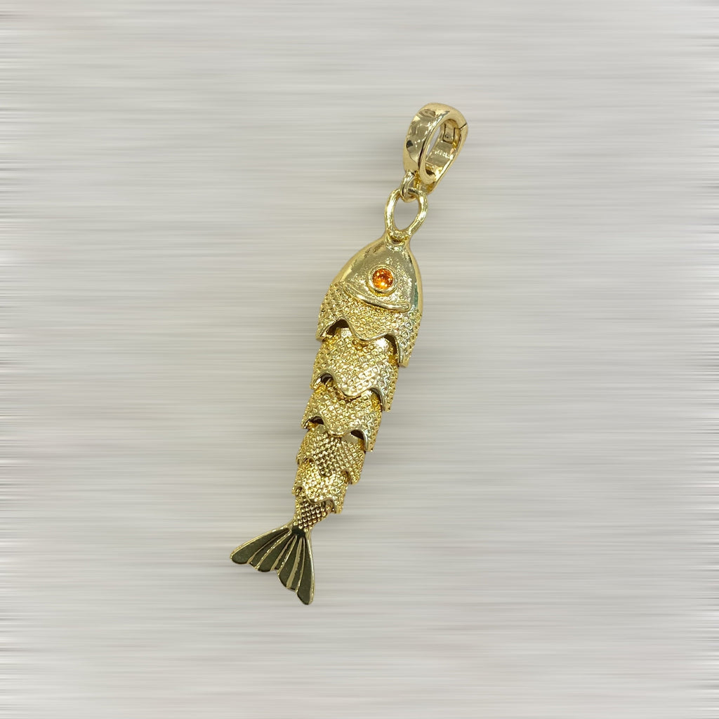 AMULETTE POISSON LIBERTÉ (doré / grand 5 cm) Lèse-Majesté