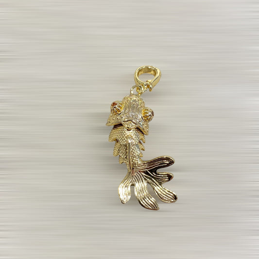 AMULETTE POISSON ÉQUILIBRE (doré / grand 5 cm) Lèse-Majesté