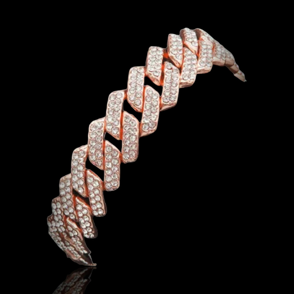 Bracelet  " ROCKY" - Rosé Lèse-Majesté