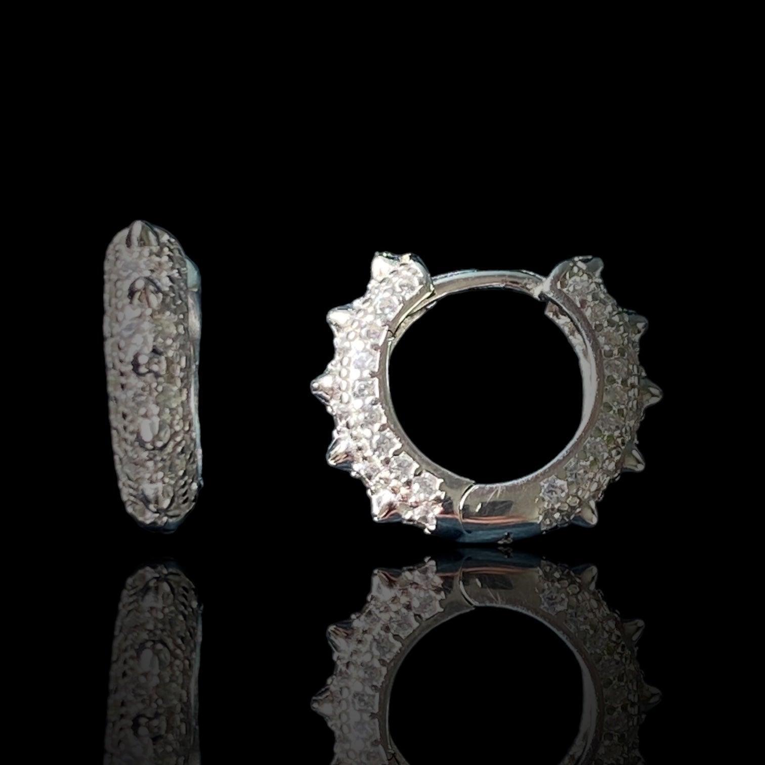 MINI CREOLE "MAD MAX" - Argent - 8mm LESE-MAJESTE