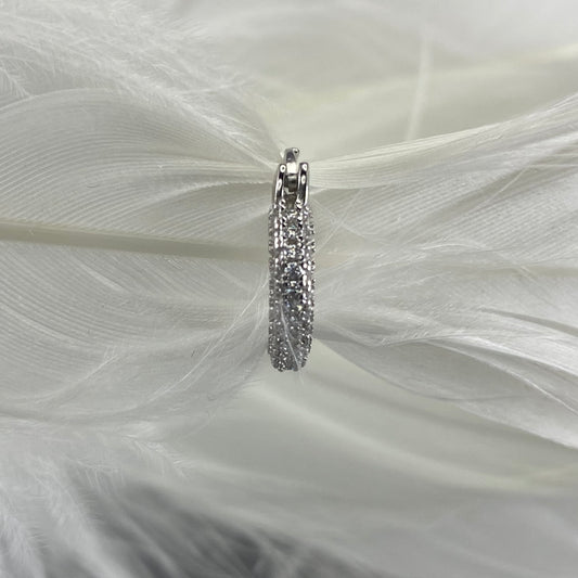 MINI CREOLE "PARISIENNE" - Argent - 12mm LESE-MAJESTE