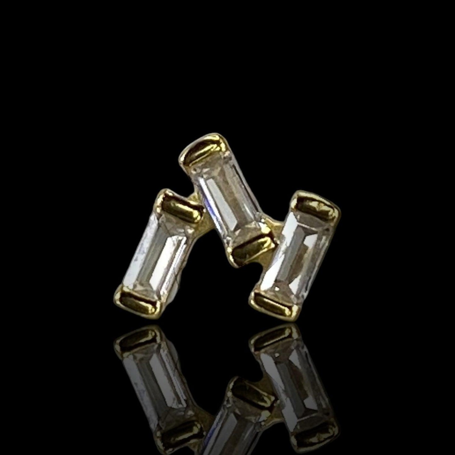 PUCE "CRISTAL CLEAR" - Argent plaqué or LESE-MAJESTE