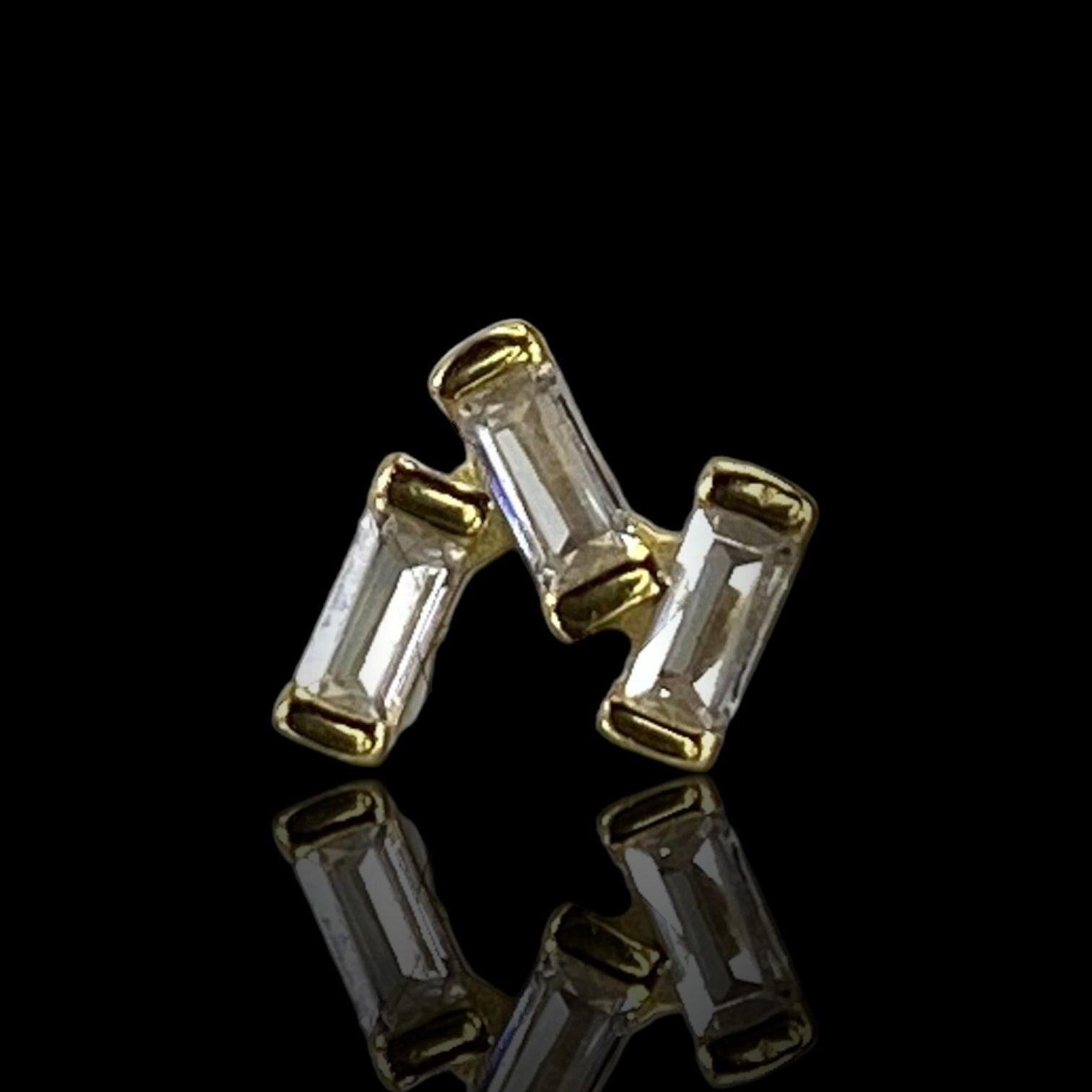 PUCE "CRISTAL CLEAR" - Argent plaqué or LESE-MAJESTE
