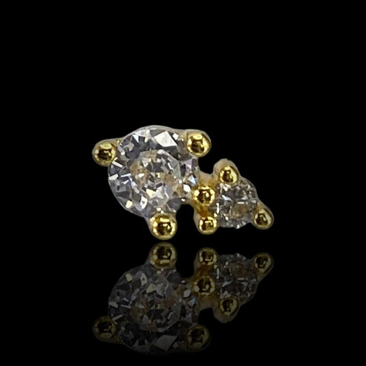 PUCE "QUEEN" - Argent plaqué or LESE-MAJESTE
