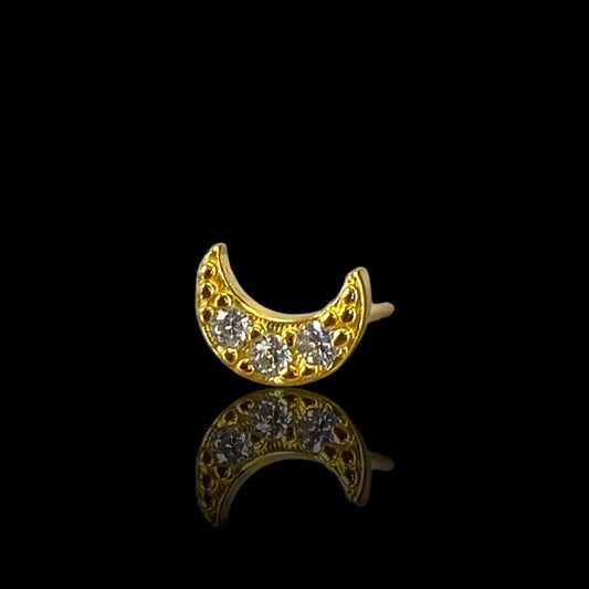 PUCE "SHINING MOON" - Argent plaqué or LESE-MAJESTE