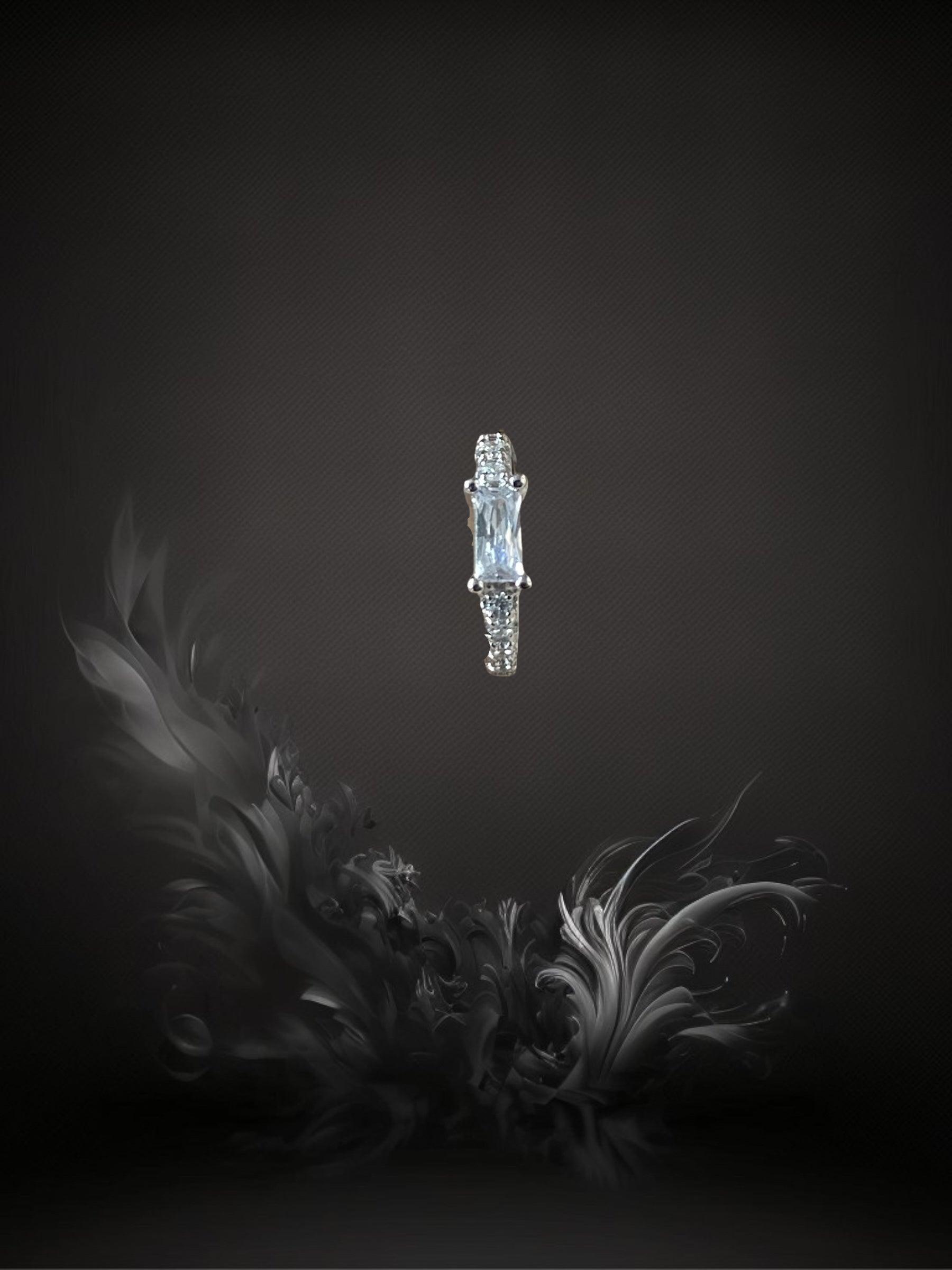 MINI CREOLE "CRISTAL" - Argent -  white LESE-MAJESTE