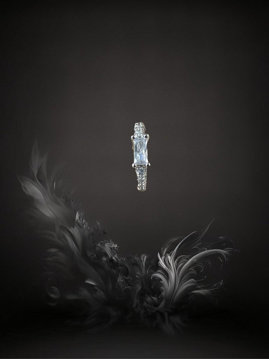 MINI CREOLE "CRISTAL" - Argent -  white LESE-MAJESTE