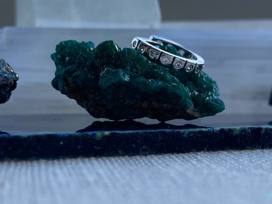 MINI CREOLE "CUBES" - Argent - 12 mm LESE-MAJESTE