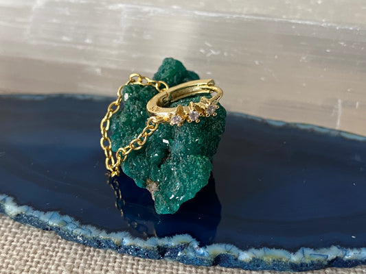 MINI CREOLES "JASMINE" - Argent plaqué or LESE-MAJESTE