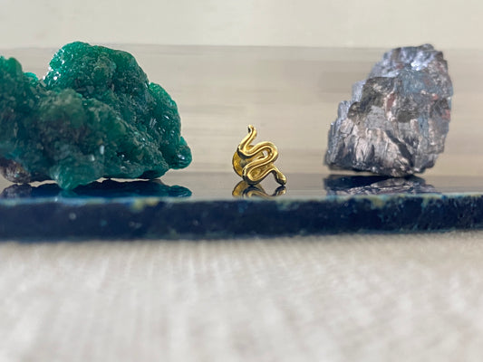 PIERCING "SERPENTINE" - Argent plaqué or LESE-MAJESTE