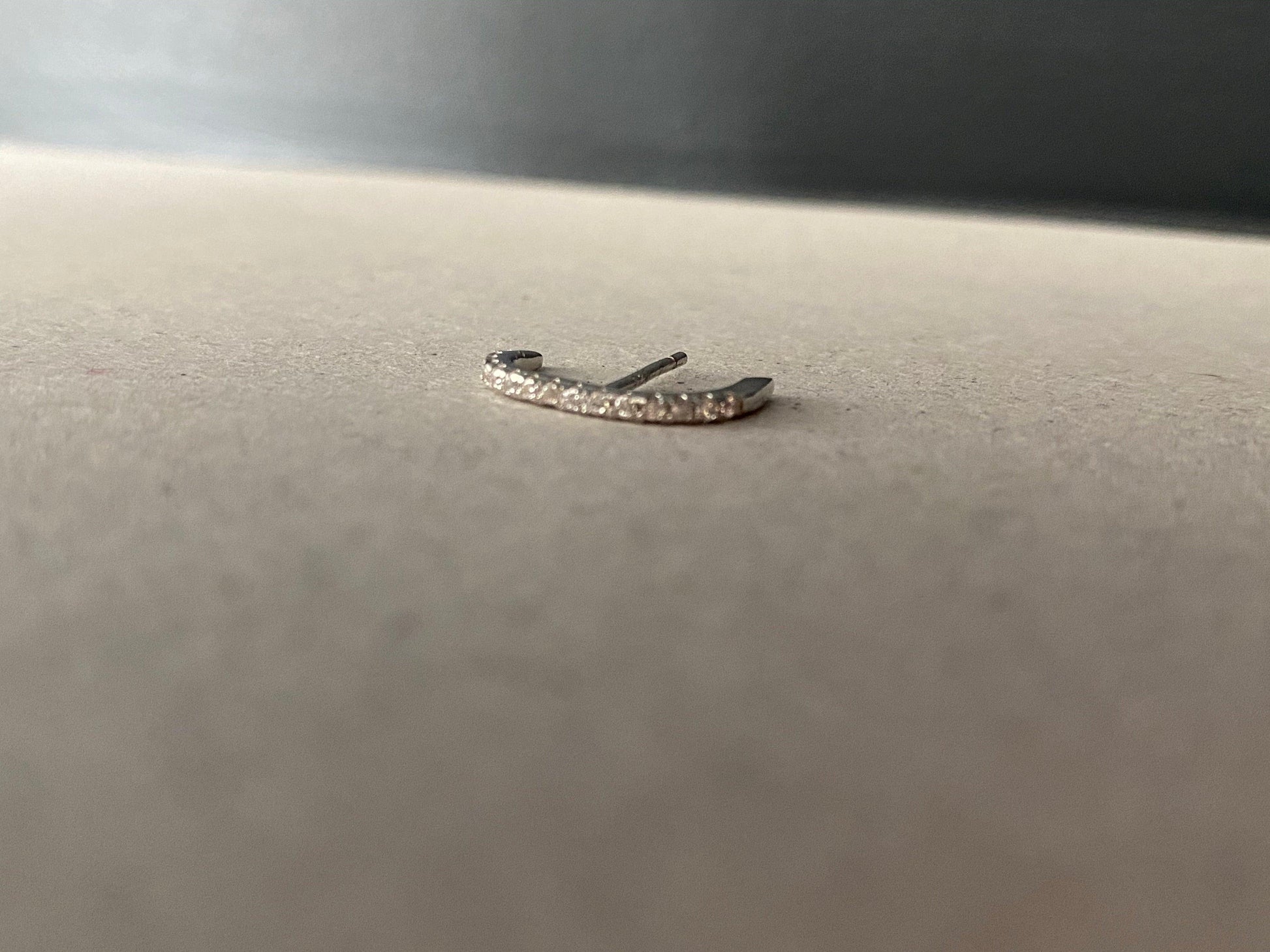 PUCE Segment pavé - Argent ROSE MARIE