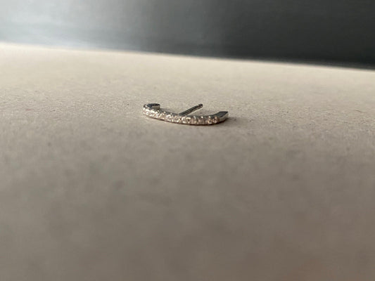 PUCE Segment pavé - Argent ROSE MARIE