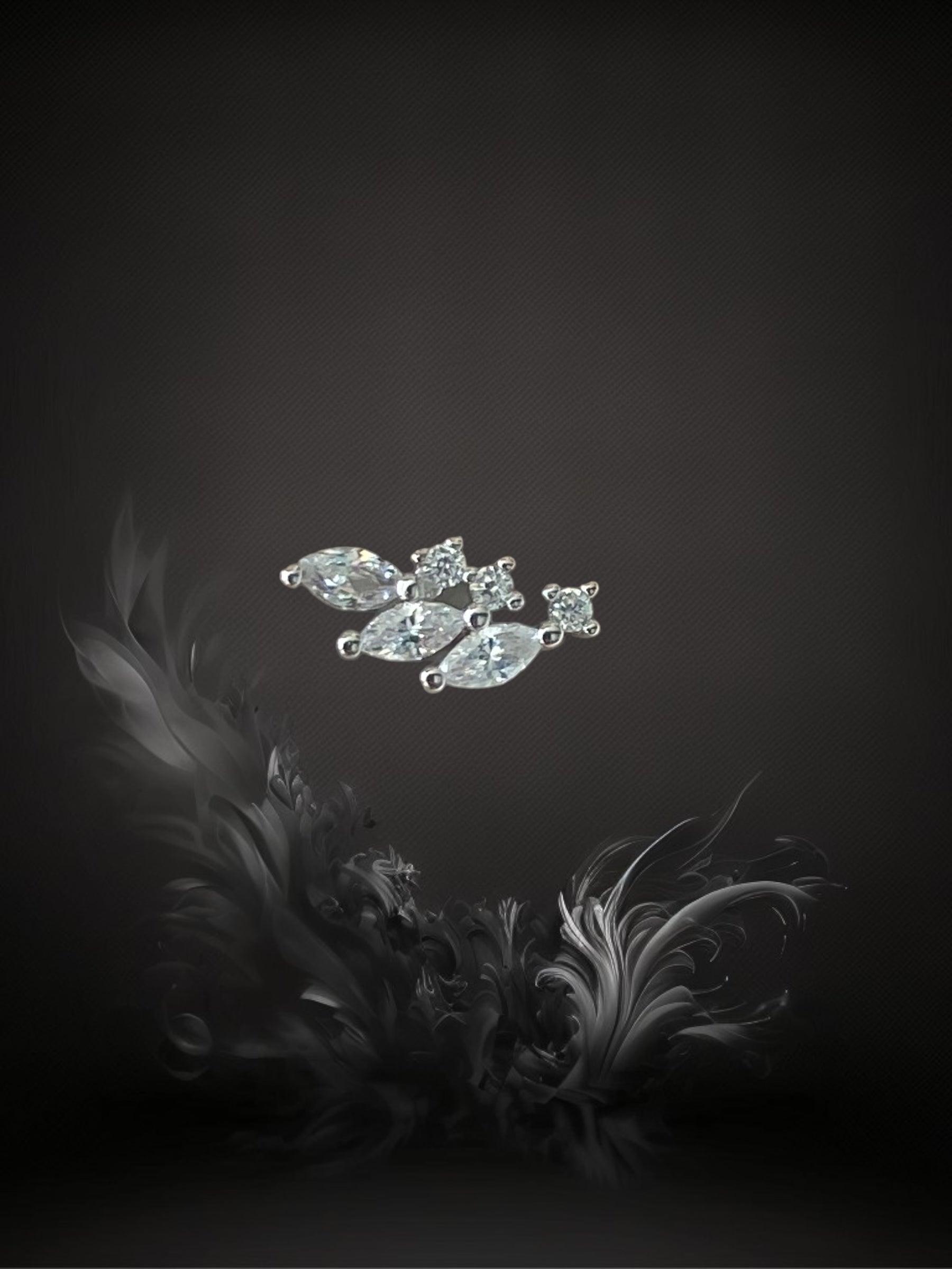 PUCE "SPARKLING WING" - Argent - white LESE-MAJESTE