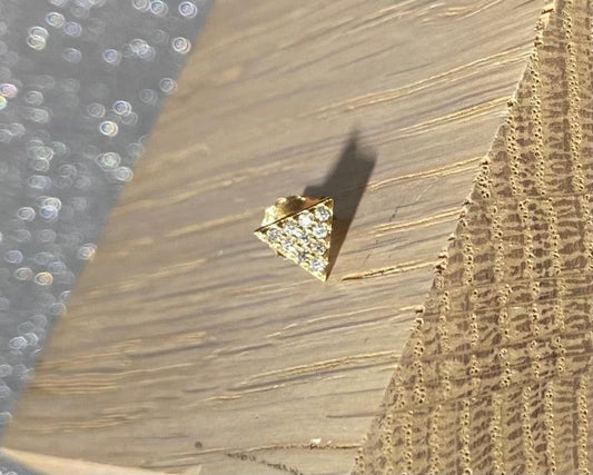 TRIANGLE PAVÉ - Or LESE-MAJESTE